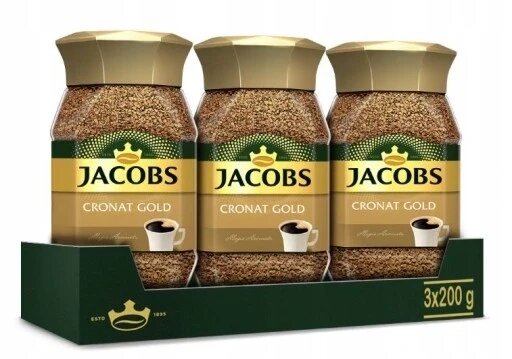 3 Кава розчинна Jacobs Cronat Gold 200 г від компанії Інтернет-магазин EconomPokupka - фото 1