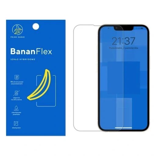 3 шт. Гібридне скло марки "banan" для Apple Iphone 13 / Pro 14 шт. захисне 7h Bananflex від компанії Інтернет-магазин EconomPokupka - фото 1