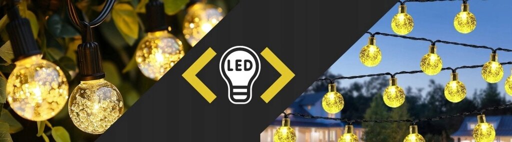 3 шт. Гірлянда світлова "галаксія" 500 см сонячна чорна садова 5 м Led лампочки для саду від компанії Інтернет-магазин EconomPokupka - фото 1