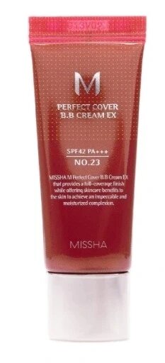 3 шт. Missha крем Bb Perfect Cover Spf42 No 23 20ml #23 Natural Beige Pa+++ (місша крем бб перфект кавер з Spf42 №23 від компанії Інтернет-магазин EconomPokupka - фото 1