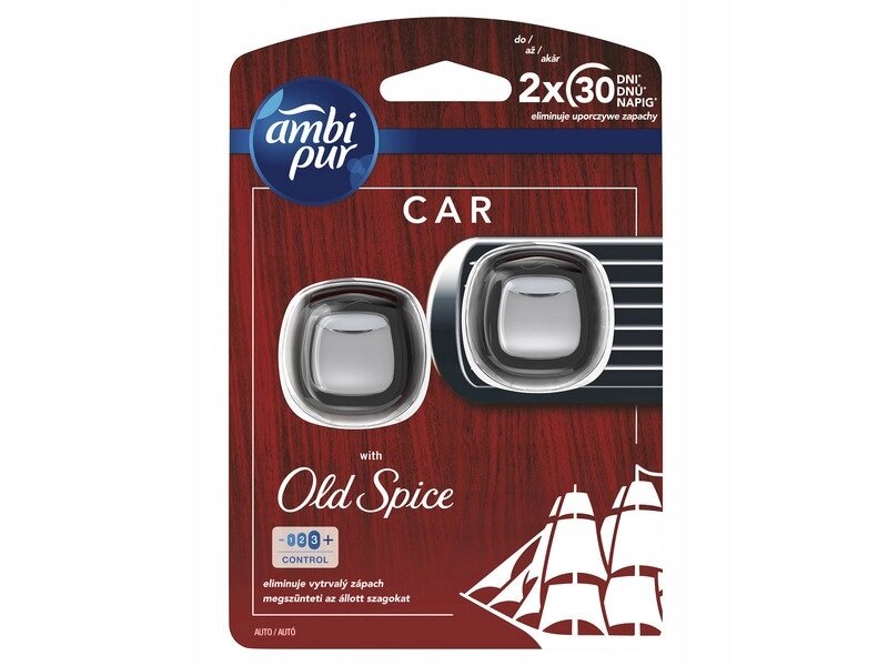 3 шт. Освіжувач повітря для автомобіля Ambi Pur Old Spice 4 мл автомобільний 2 шт. від компанії Інтернет-магазин EconomPokupka - фото 1