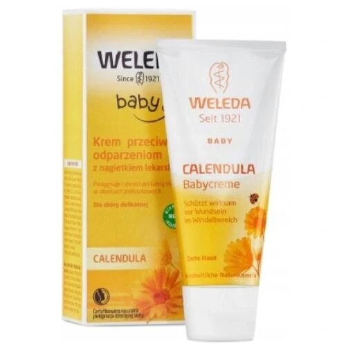 3 шт. Weleda Baby Calendula крем для немовлят і дітей проти опіків 75 мл від компанії Інтернет-магазин EconomPokupka - фото 1