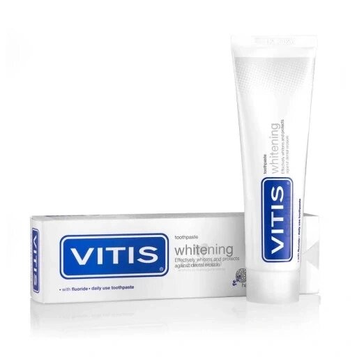 3 шт. Зубна паста для відбілювання зубів Vitis 100 мл Whitening Dentaid від компанії Інтернет-магазин EconomPokupka - фото 1