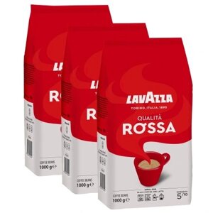3x Кава в зернах Lavazza Qualita Rossa 1000 г