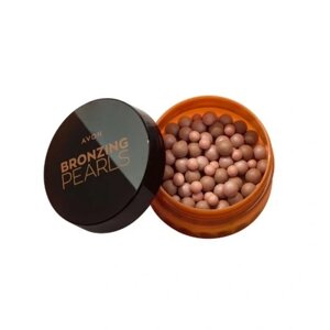 4 шт. Бронзер у кульках Avon Bronzing Pearls Medium сатинове завершення 28 грам пудри у перлинках