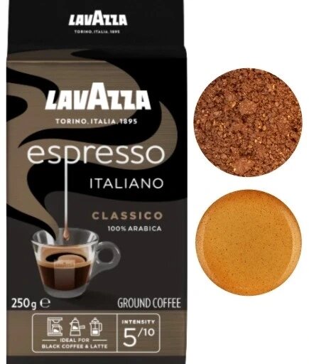 4 шт. Мелена кава Lavazza Espresso Classico 250 г 250g від компанії Інтернет-магазин EconomPokupka - фото 1