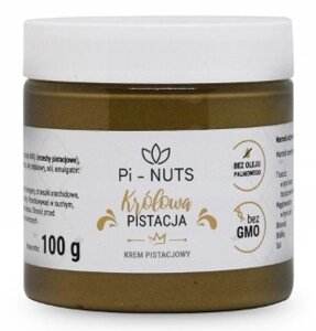 5 шт. Паста з фісташок Pi-nuts 100 г крем фісташковий "королева фісташка" 100г