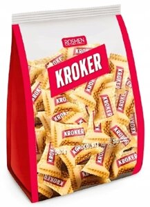 5 шт. Вафлі Roshen Kroker з какао-кремом в шоколаді 500 г 0,5 кг