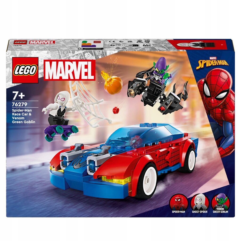 76279 Tbd-sh-2024-marvel-5 Lego Super Heroes гоночний автомобіль спайдер-мена зелений гоблін від компанії Інтернет-магазин EconomPokupka - фото 1