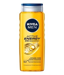 8 шт. Nivea Men Active Energy гель для душу 500ml чоловічий