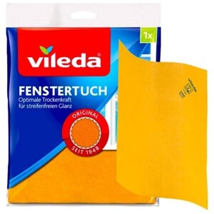8 шт. Віскозна ганчірка Vileda в упаковці 1 шт. апельсиновий колір для миття вікон та дзеркал