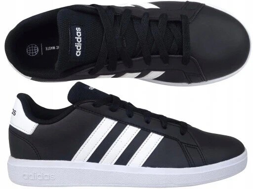 Adidas спортивні черевики з еко шкіри чорні розмір 40 Grand Court 2.0 Gw6503 р. 40 від компанії Інтернет-магазин EconomPokupka - фото 1