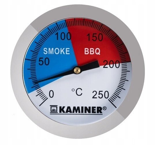 Аналоговий термометр зі зондом Kaminer 0-250 °c для грилю коптилки Pk006 від компанії Інтернет-магазин EconomPokupka - фото 1