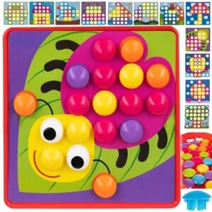 Аркадна гра головоломка для дітей - кнопкова мозаїка Kruzzel розвиваюча 5900779939998