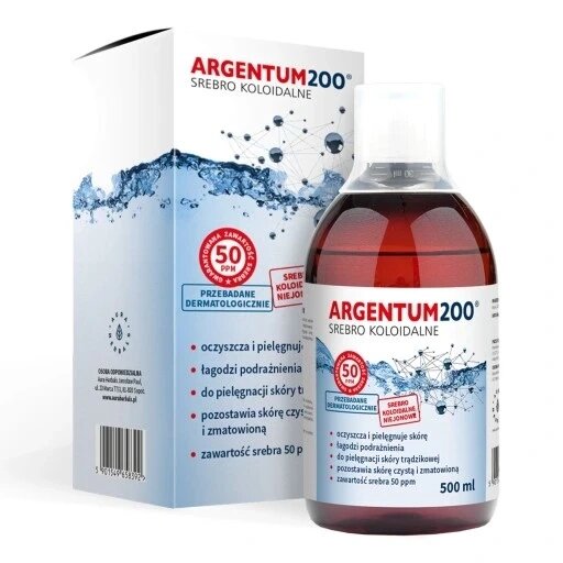 Aura Herbals Argentum 200 тонік для обличчя 25ppm колоїдне срібло 500ml від компанії Інтернет-магазин EconomPokupka - фото 1