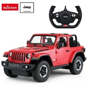 Auto R/c Jeep Wrangler Rubicon Red 1:14 Rastar іграшка з керуванням 1:14 238447