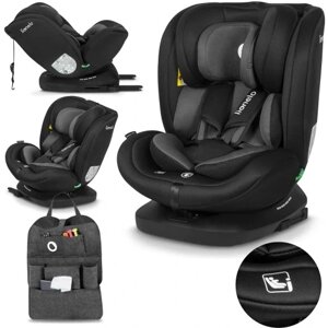 Автокрісло Lionelo з Isofix Bastiaan I-size 40-150 см 2023 чорно-сірий обертається Isofix 40-150 см висота