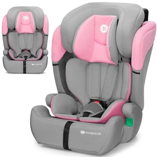 Автокрісло Kinderkraft Comfort Up 2 Pink вагою 9-36 кг для дітей зростом 76-150 см рожеве від компанії Інтернет-магазин EconomPokupka - фото 1