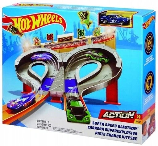 Автотрек Super Speed hot Wheels Cdl49 Hot Tracks Loops Zawrton car від компанії Інтернет-магазин EconomPokupka - фото 1