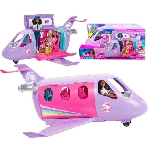 Barbie Aviation Adventure Plane + Doll Hcd49 Air літак для ляльки аксесуари пілот від компанії Інтернет-магазин EconomPokupka - фото 1