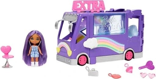 Barbie Extra Concert Minibus + Minis Doll Hkf84 барбі концертний мікроавтобус лялька Mattel від компанії Інтернет-магазин EconomPokupka - фото 1