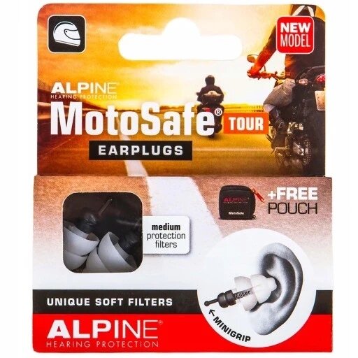 Беруші Alpine MotoSafe Tour білі 2 шт від компанії Інтернет-магазин EconomPokupka - фото 1