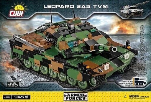 Блоковий конструктор COBI 2620 Leopard 2A5 TVM від компанії Інтернет-магазин EconomPokupka - фото 1