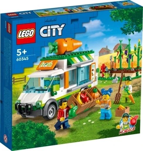 Блоковий конструктор LEGO City Market Van (60345) від компанії Інтернет-магазин EconomPokupka - фото 1