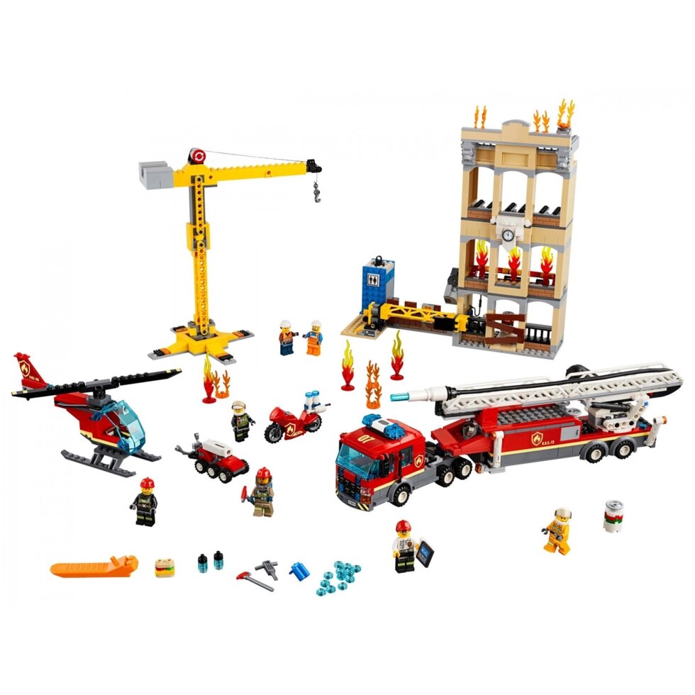 Блоковий конструктор LEGO City Міська пожежна бригада (60216) від компанії Інтернет-магазин EconomPokupka - фото 1