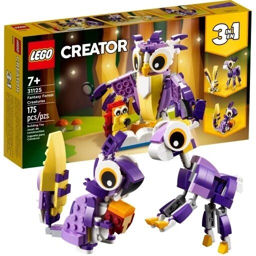 Блоковий конструктор LEGO Creator Фантастичні лісові істоти (31125) від компанії Інтернет-магазин EconomPokupka - фото 1