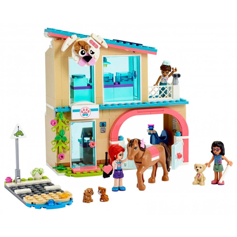 Блоковий конструктор LEGO Friends Ветеринарна клініка в Хартлейк-Сіті (41446) від компанії Інтернет-магазин EconomPokupka - фото 1