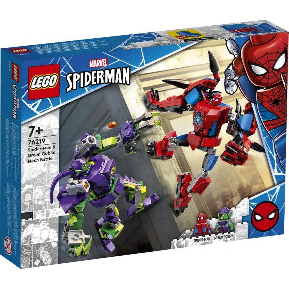 Блоковий конструктор LEGO Marvel Битва роботів Людини-павука та Зеленого гобліна (76219) від компанії Інтернет-магазин EconomPokupka - фото 1