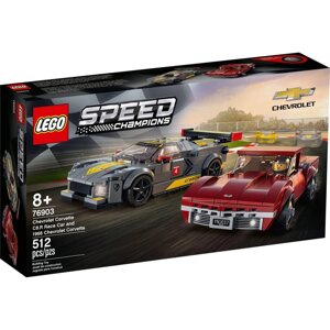 Блоковий конструктор LEGO Speed Champions Chevrolet Corvette C8. R Race Car and 1968 Chevrolet (76903)