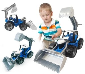Великий трактор іграшковий екскаватор бульдозер Happy Kiddo 002-tr