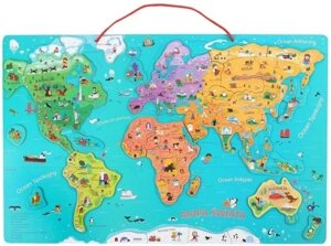 Brimarex магнітна карта світу топ яскрава Top Bright