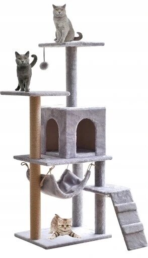 Будиночок для котів, вежа, дряпка Omna tower 101 - 160 см від компанії Інтернет-магазин EconomPokupka - фото 1