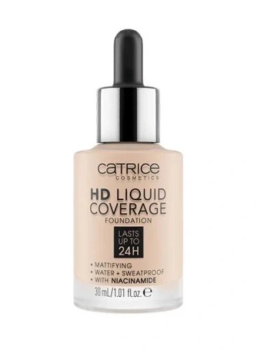 Catrice Hd Liquid Coverage 010 світлий бежевий фундамент для обличчя 30 мл від компанії Інтернет-магазин EconomPokupka - фото 1