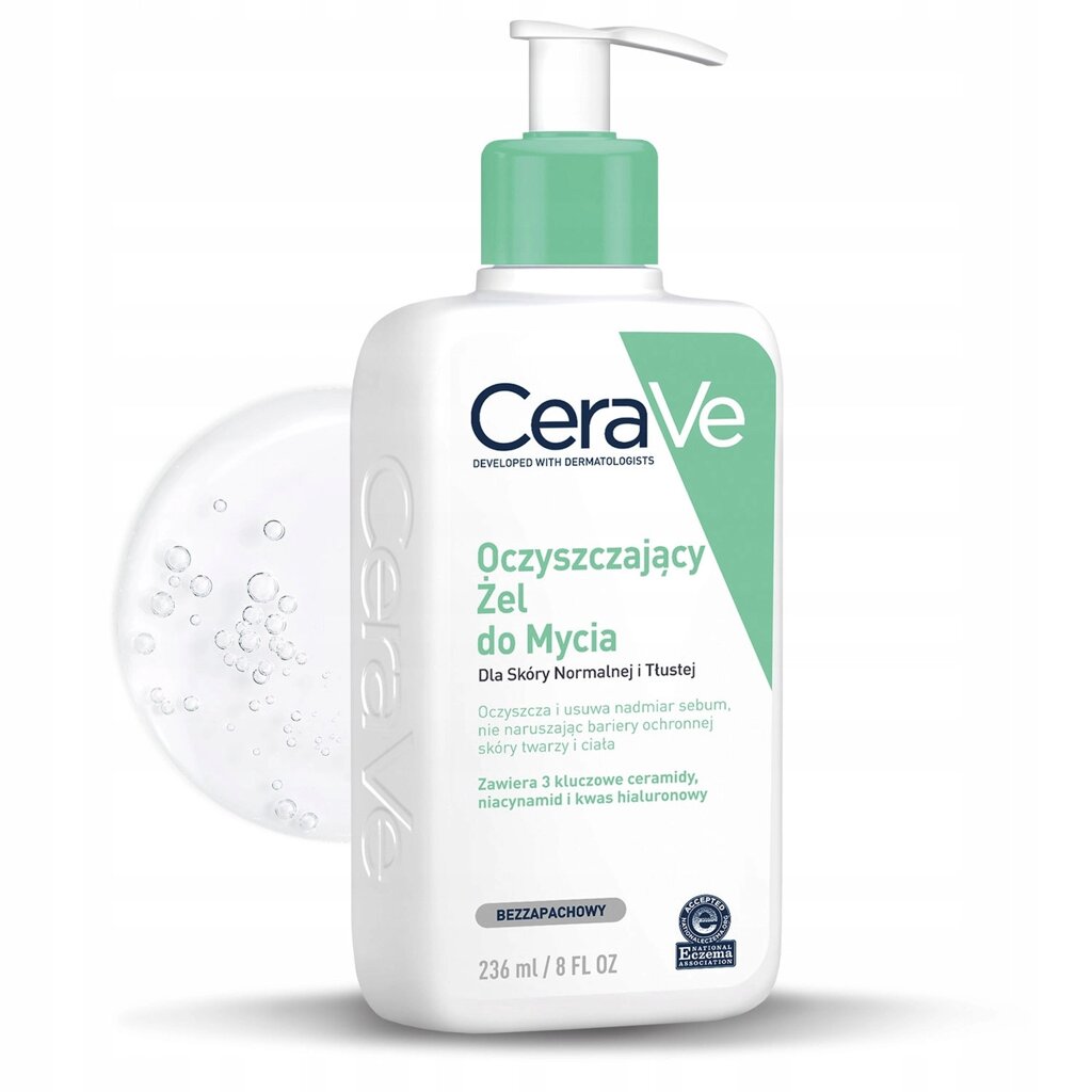 Cerave 236 Ml гель для вмивання очищаючий для нормальної та жирної шкіри тіло 236ml від компанії Інтернет-магазин EconomPokupka - фото 1