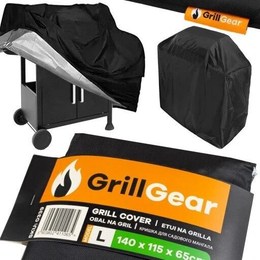 Чохол для гриля Grillgear 140 шт 65 115 см водонепроникний текстильний для саду 140x65x115 від компанії Інтернет-магазин EconomPokupka - фото 1