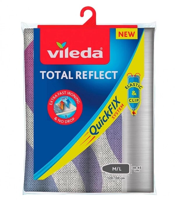 Чохол для прасувальної дошки Vileda Total Reflect (159251) (120-130 x 38-45 см) від компанії Інтернет-магазин EconomPokupka - фото 1