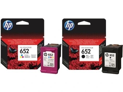 ЧОРНИЛО HP 652 ЧОРНИЙ+КОЛЬОРОВИЙ F6V25AE/F6V24AE від компанії Інтернет-магазин EconomPokupka - фото 1