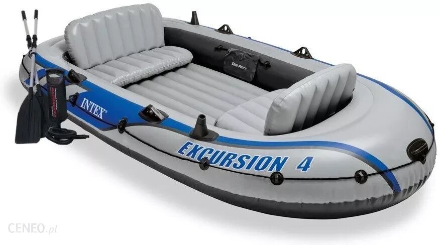 Човен надувний весловий Intex Excursion 4 Set (68324) від компанії Інтернет-магазин EconomPokupka - фото 1
