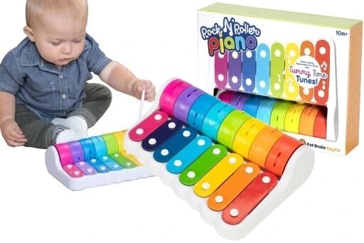 Цимбали дитячі Fat Brain Toys Fa281-1 рок-н'ролл Piano Dulmer Bells від компанії Інтернет-магазин EconomPokupka - фото 1