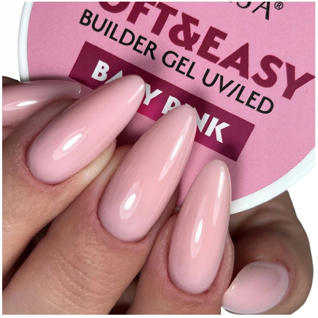 Claresa Soft & Easy Builder Gel Baby Pink 45g будівельний гель для нігтів рожевий від компанії Інтернет-магазин EconomPokupka - фото 1