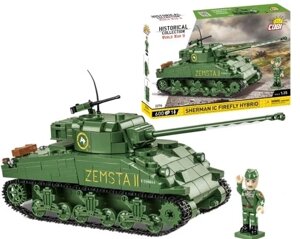 Cobi 2276 історична колекція другої світової війни Sherman Ic Firefly Hybrid Tank 600 цеглин