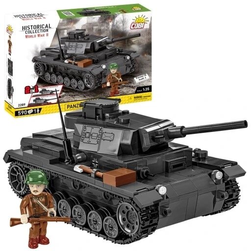 Cobi 2289 Panzer Iii Ausf. j 590 Element Panzerkampfwagen Iii блоки танкова фігура, військові від компанії Інтернет-магазин EconomPokupka - фото 1