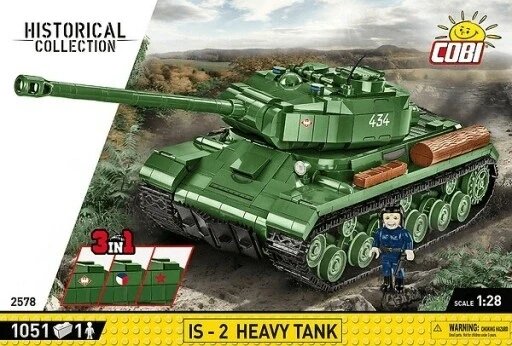 Cobi 2578 іс-2 Heavy Tank 1051 Blocks 3in1 важкий танк іс-2 історична колекція Cobi від компанії Інтернет-магазин EconomPokupka - фото 1