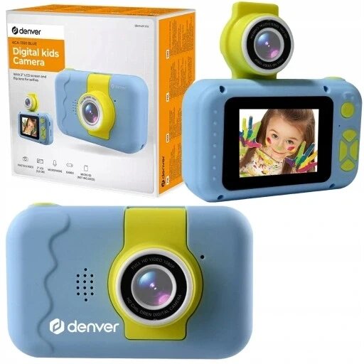 Дитяча фотокамера Denver Kca-1350 Blue 40 Mpx Full Hd 2" 16683-12/22/01475 від компанії Інтернет-магазин EconomPokupka - фото 1