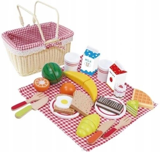Дитячий ігровий кошик для пікніка зі сніданком Small Foot 11186 від компанії Інтернет-магазин EconomPokupka - фото 1