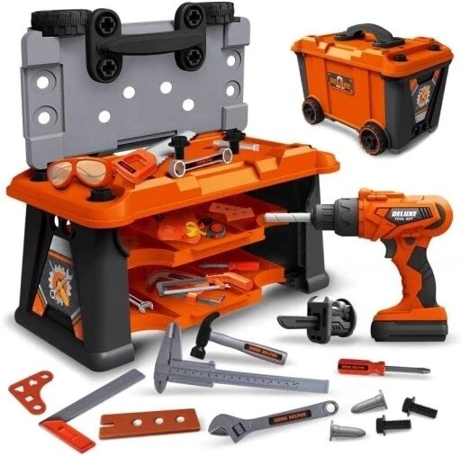 Diy Kit Workshop Box дриль на батарейках Saw Tools в коробці акумуляторі інструменти Doris Dhhb3233-6 від компанії Інтернет-магазин EconomPokupka - фото 1